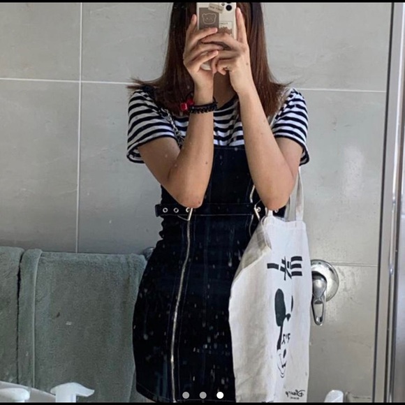 Denim dress black short - Picture 3 of 3